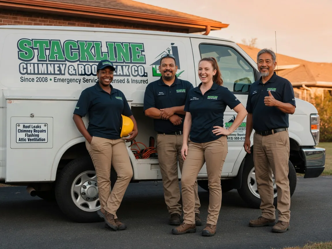 Chimney flashing repair company in Oakdale, CT